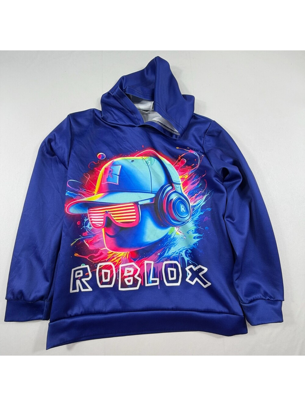 Roblox blue graphic hoodie